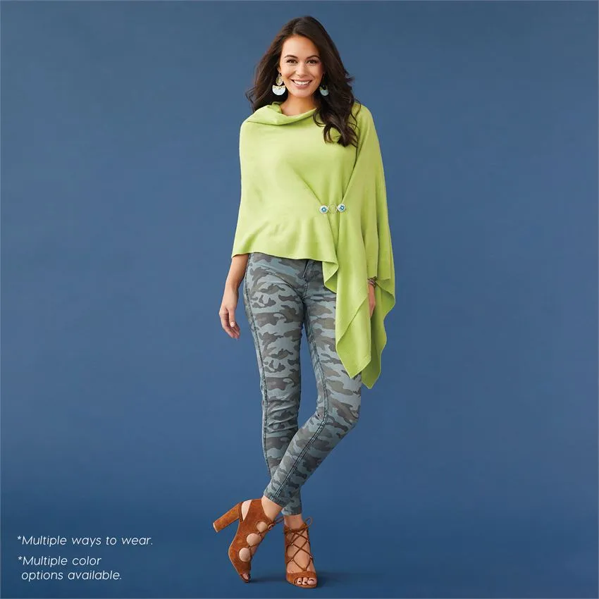Lightweight Poncho - Stone