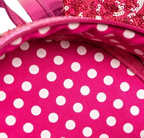 Loungefly X Disney Minnie Mouse Hot Pink Sequin Mini Backpack