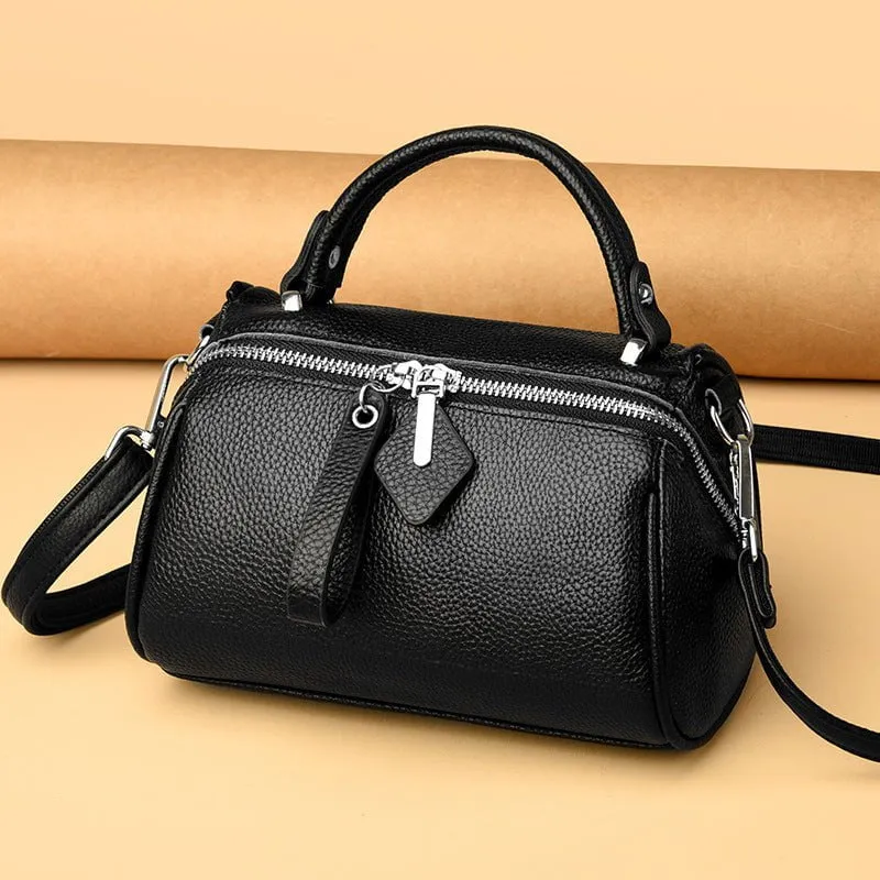 LovelyRLovely Leather Large Capacity Shoulder Crossbody Bag