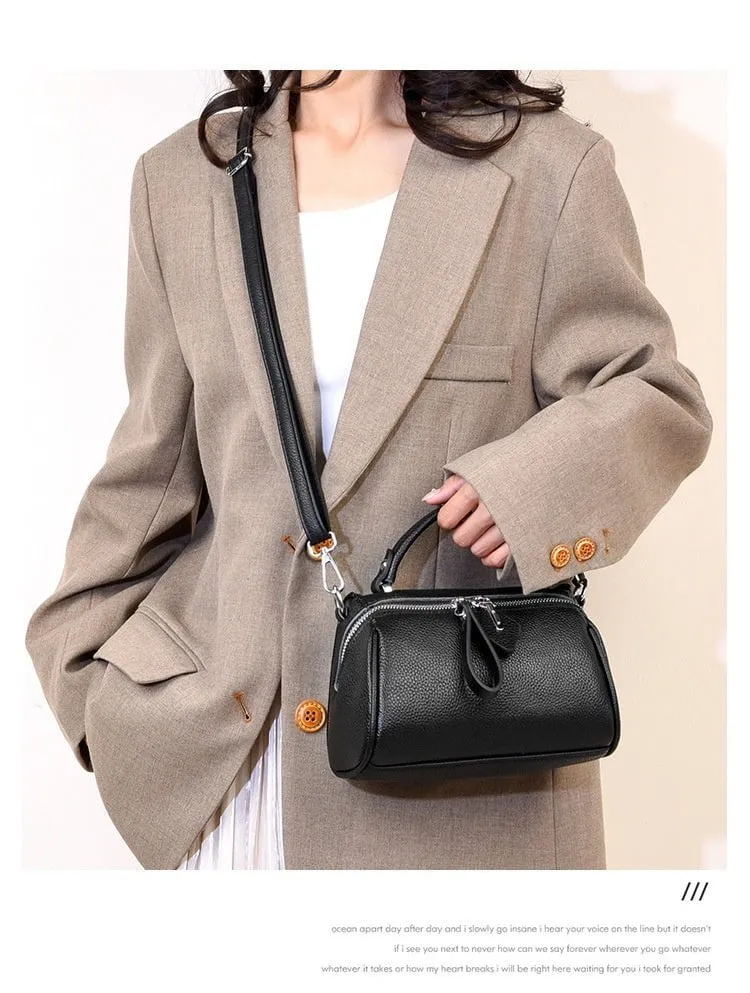 LovelyRLovely Leather Large Capacity Shoulder Crossbody Bag