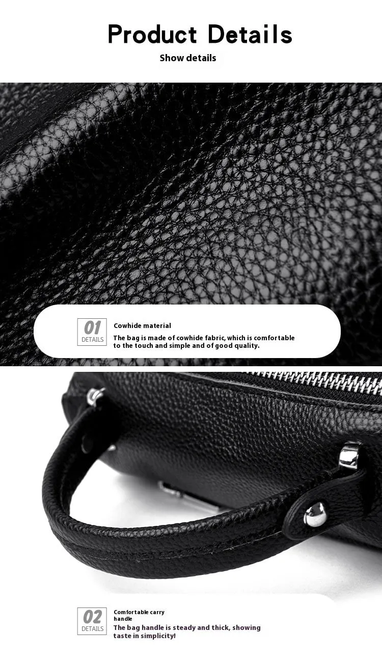LovelyRLovely Leather Large Capacity Shoulder Crossbody Bag