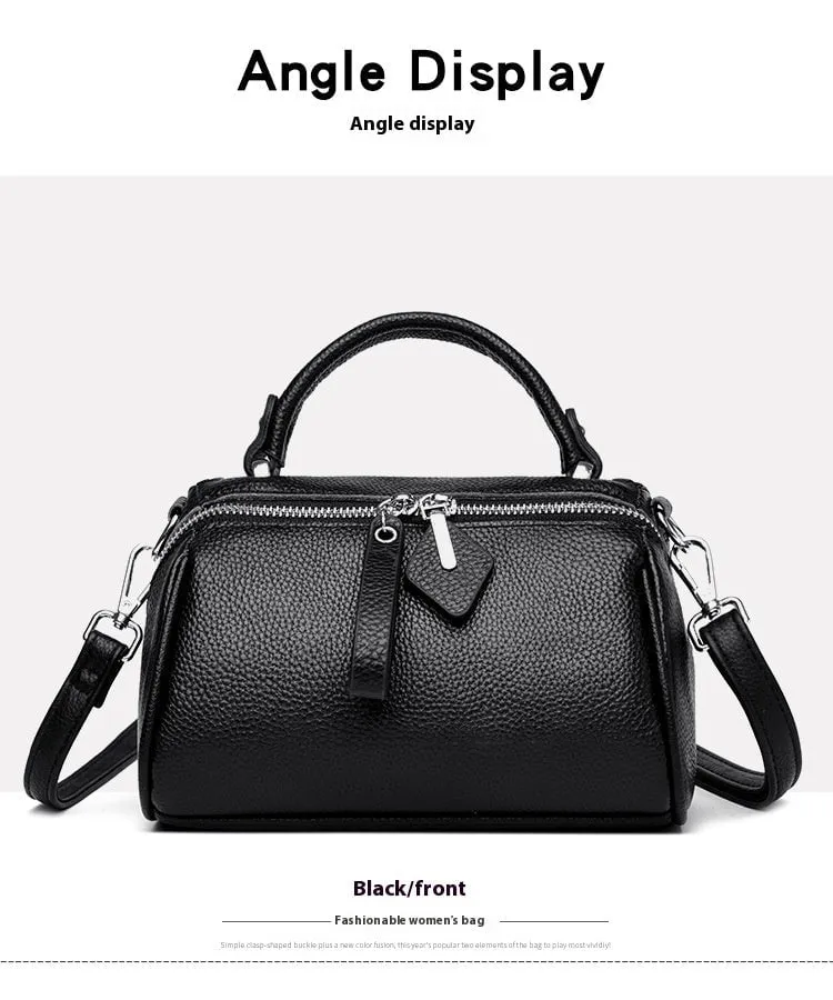 LovelyRLovely Leather Large Capacity Shoulder Crossbody Bag