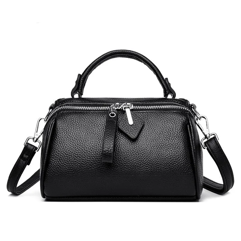 LovelyRLovely Leather Large Capacity Shoulder Crossbody Bag