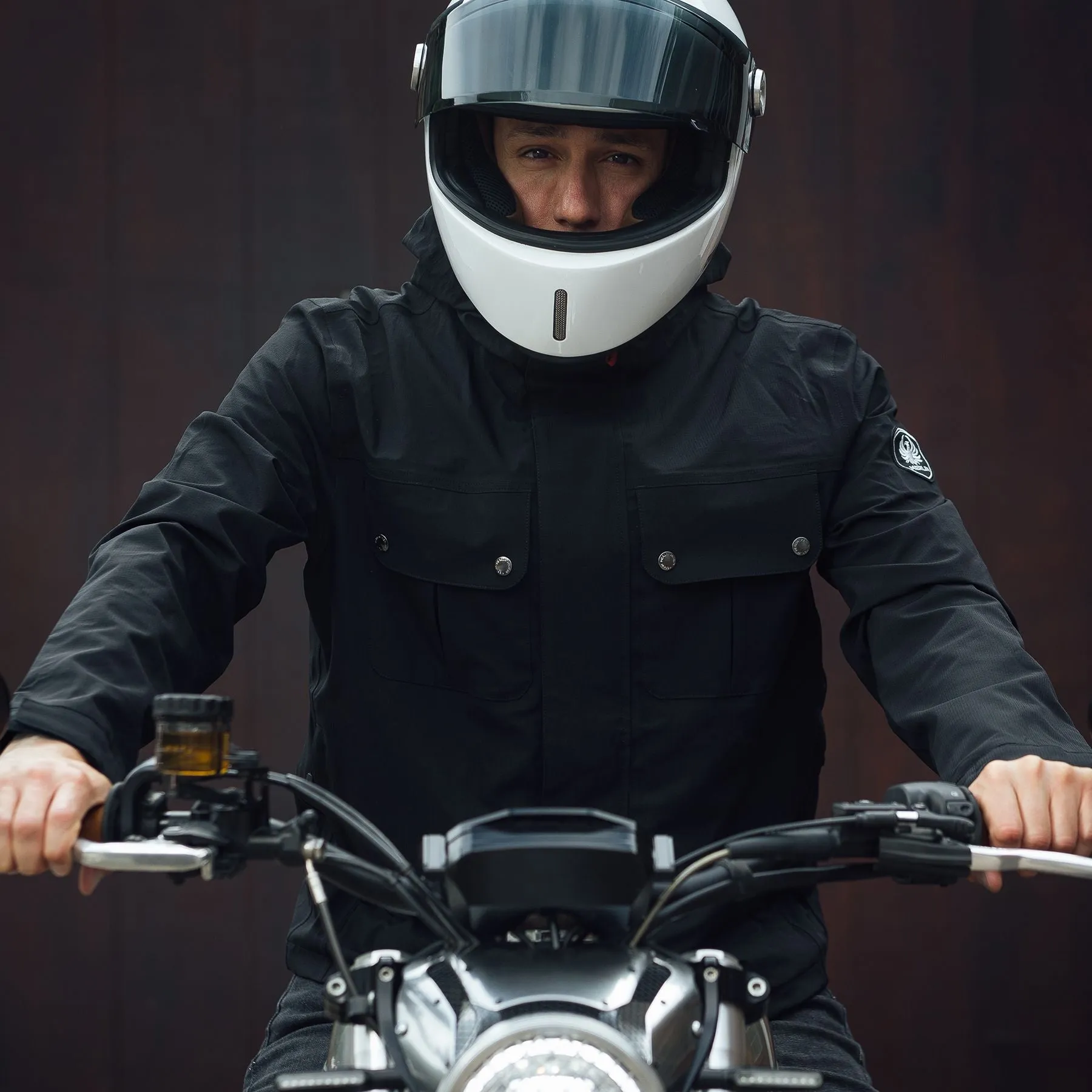 Merlin Bramshaw Laminate Waterproof Rain Over Jacket - Black