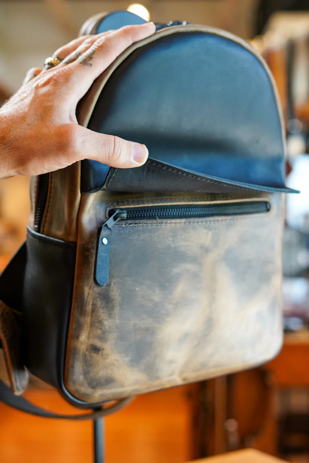 Mini Venture Backpack (Flat Black   Hillybilly Sepia)