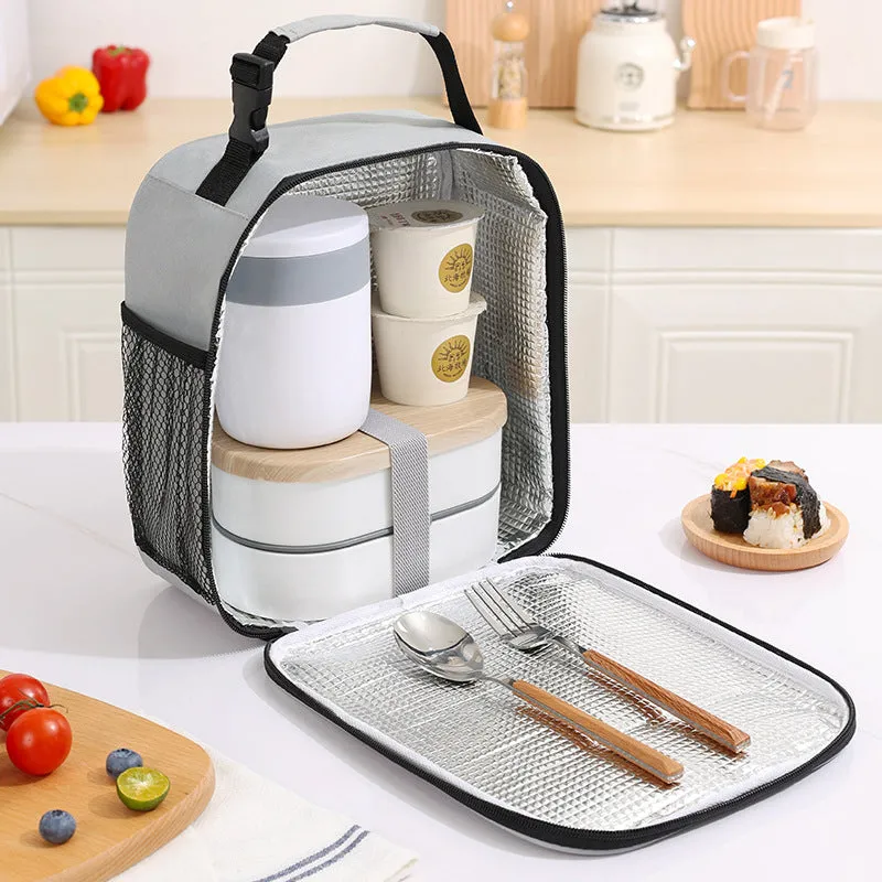 New Product Dopamine Portable Lunch Bag Thickened And Warm Student Lunch Bag Work Insulated Lunch Box Bag