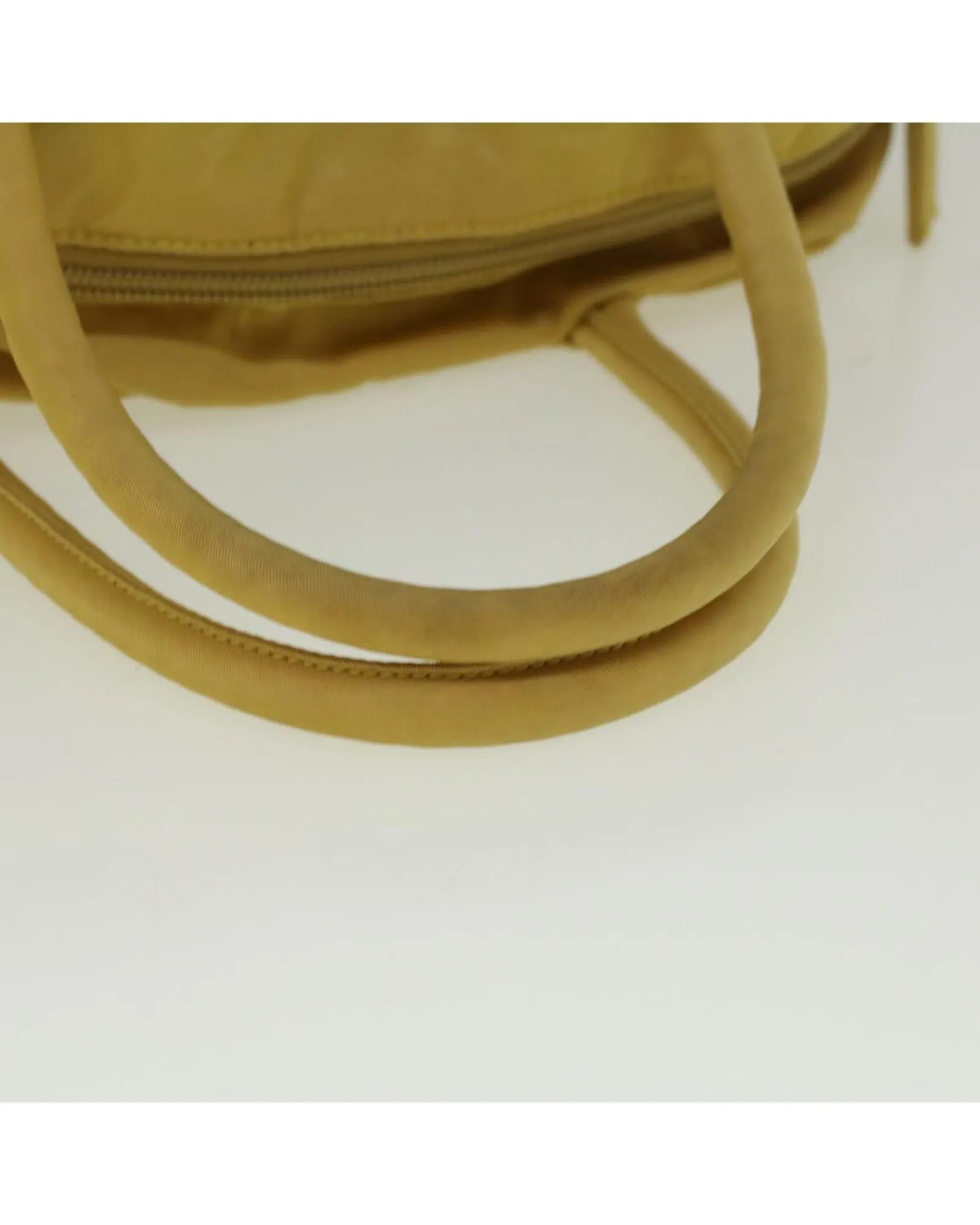 Nylon Yellow Hand Bag by Prada