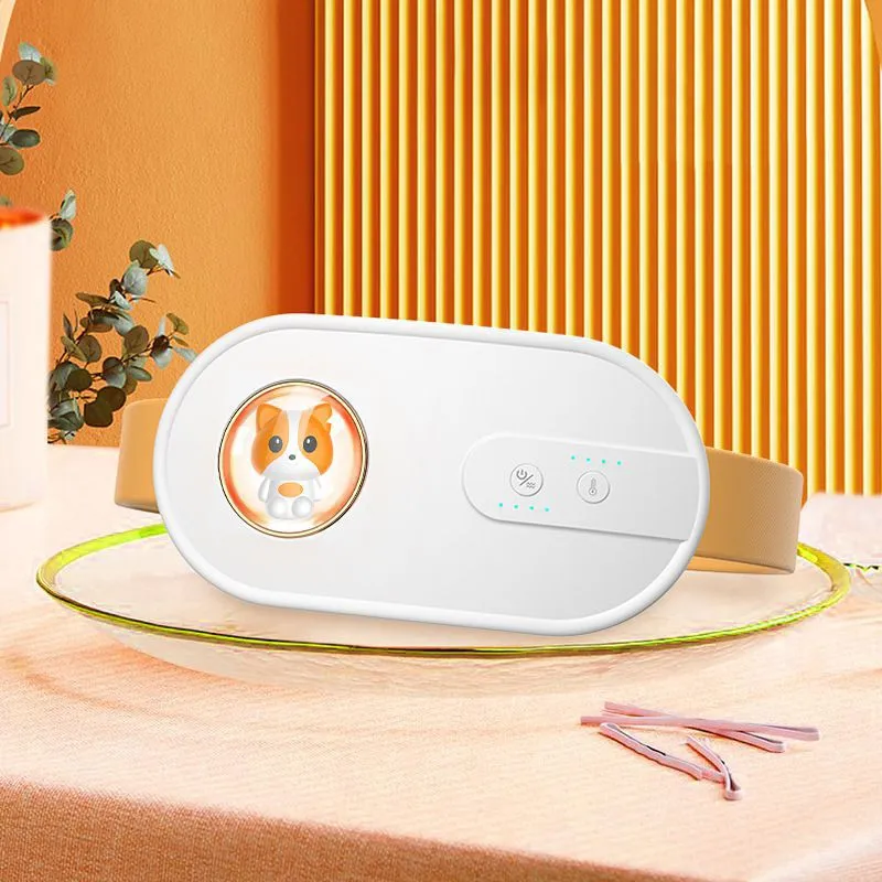 Period Menstruation Tummy Massager For Cramps Vibrate Heating Pad