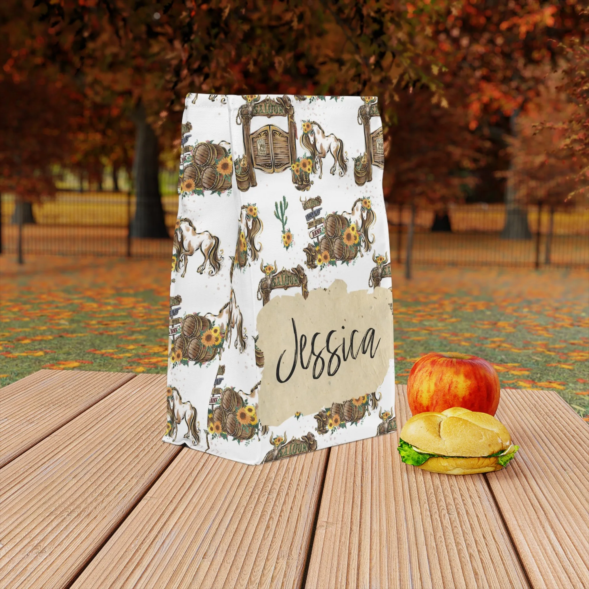 Personalised Insulated Lunch Bag, Western Lunch Bag