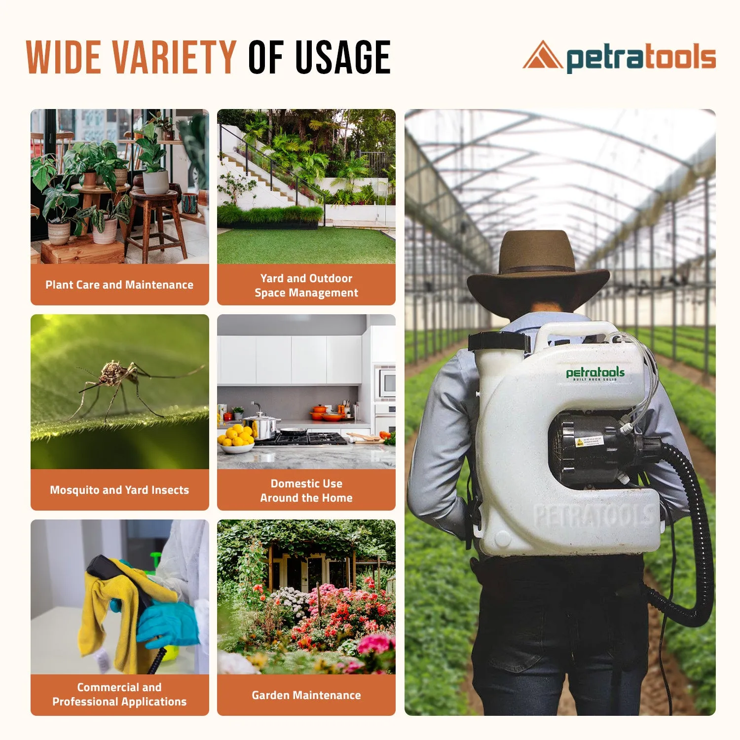 Petratools Electric Backpack ULV Fogger