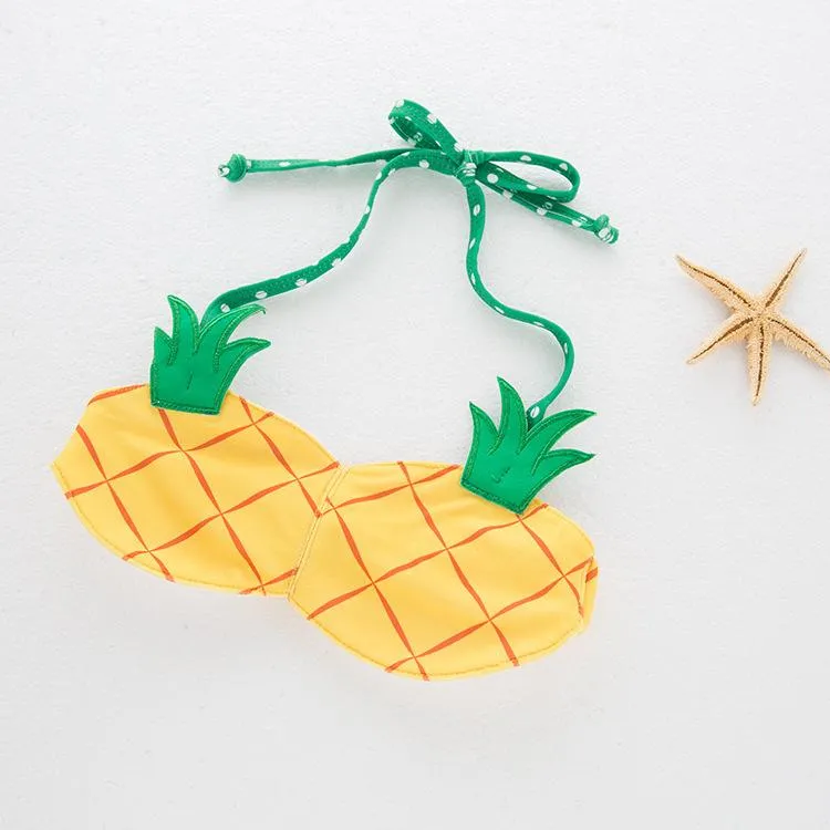 Pineapple Pattern Swimsuit for Toddler/Kid Girls