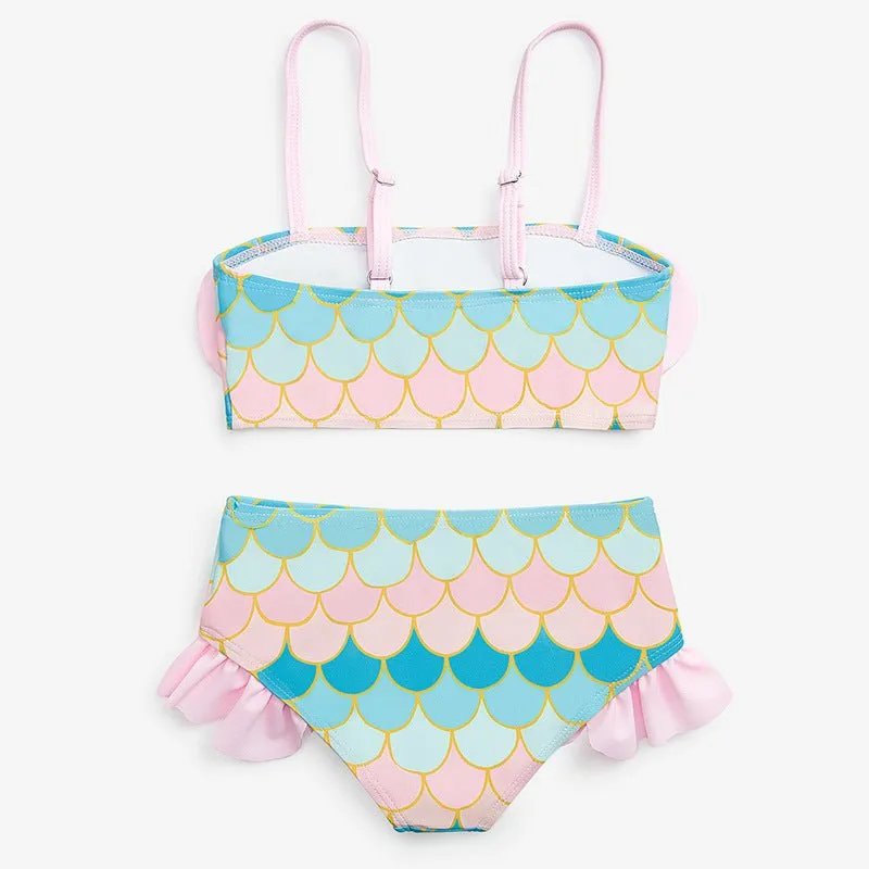 Pink Mermaid Swimsuit for Toddler/Kid Girls