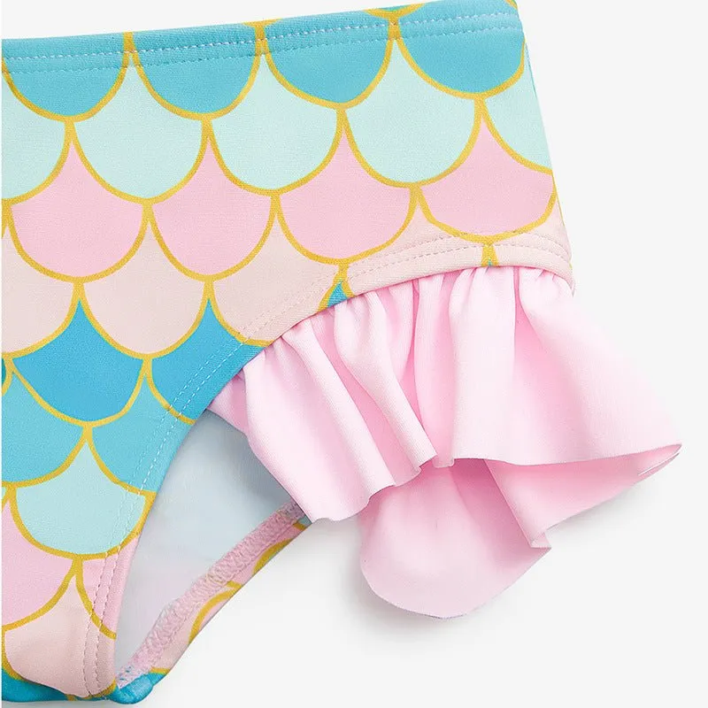 Pink Mermaid Swimsuit for Toddler/Kid Girls