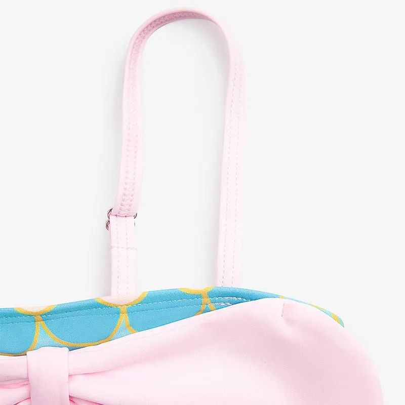Pink Mermaid Swimsuit for Toddler/Kid Girls
