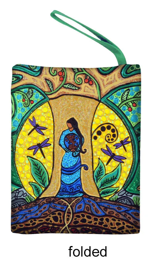 "Strong Earth Woman"  Reusable Shopping Bag by Métis Artist, Leah Dorion