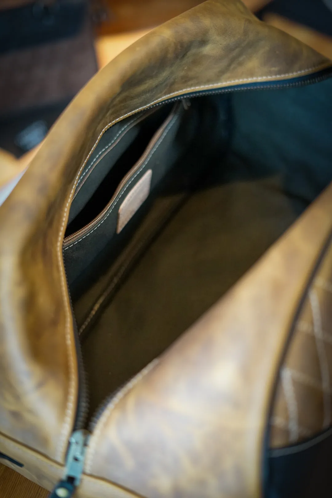 Rancher Duffle (Tobacco Brown   Flat Black Accents)