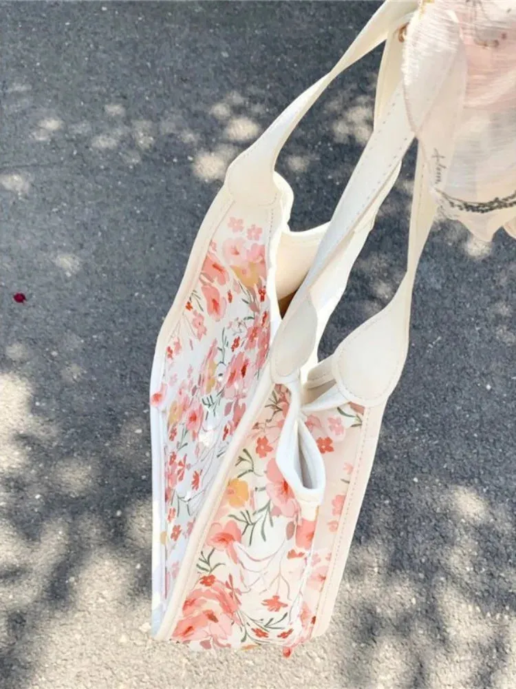 TAVIMART  -  Female Sweet Floral Flower Handbag Tote Bags High Quality Large Capacity Women Commute Shoulder Bag