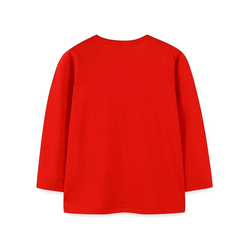 Toddler/Kid Girl Sparkling Unicorn Red Long Sleeve Shirt