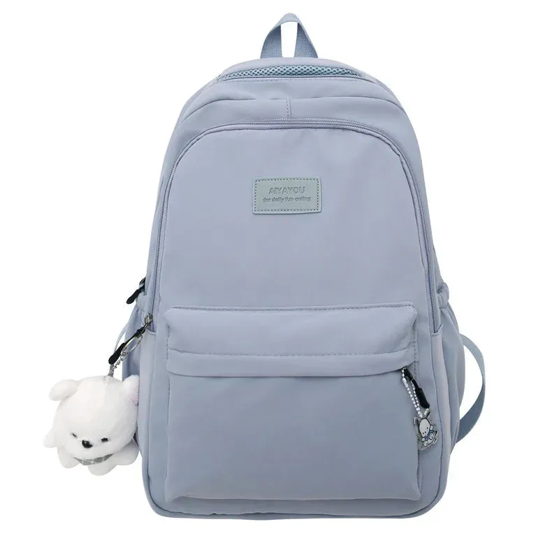 UAKISS  -  Fashion Women Pink Waterproof Student Backpack New Girl Travel Leisure School Bag Lady Nylon Cute Book Female Laptop College Bag