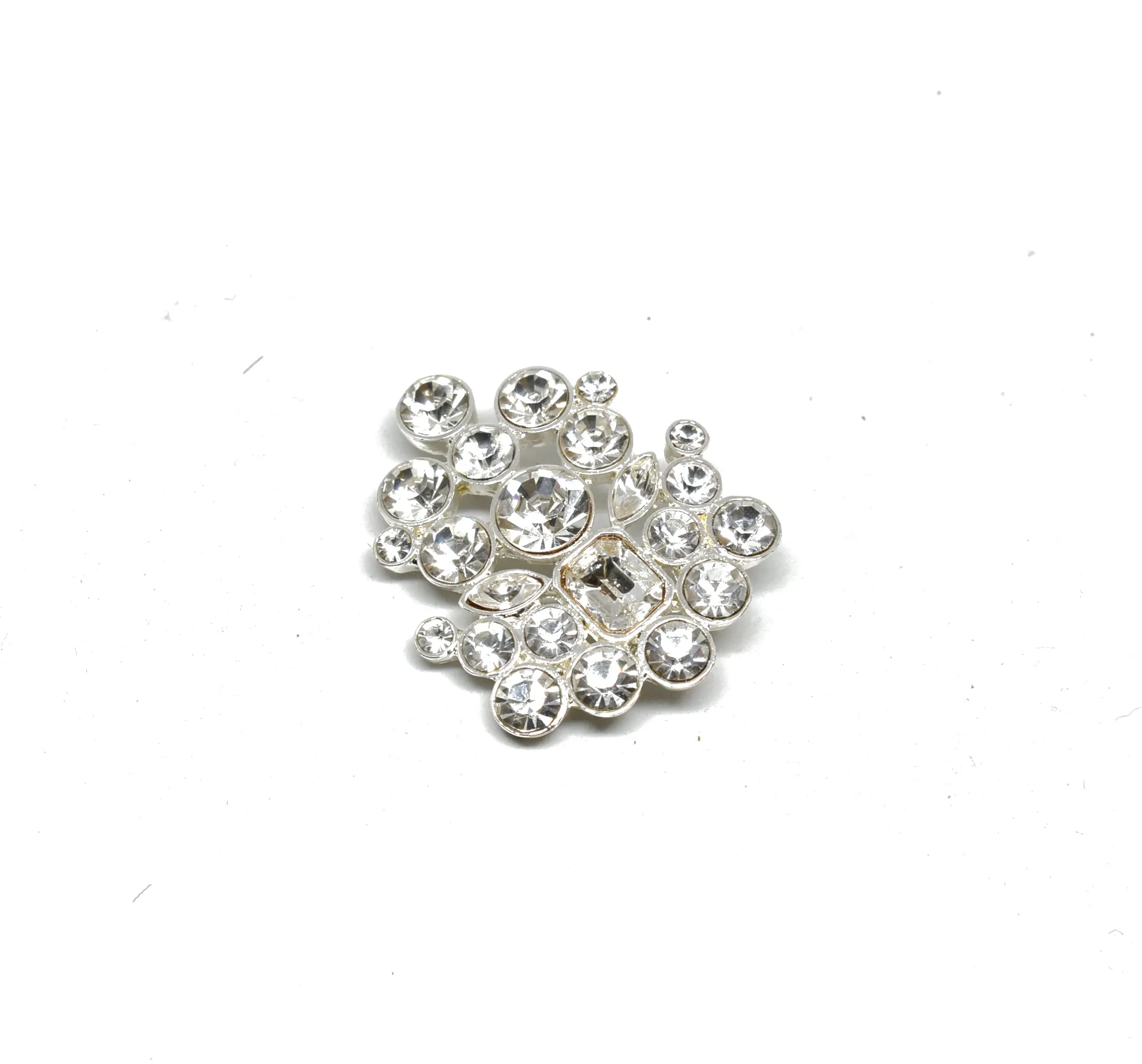 Unique Crystal Rhinestone Brooch 1.75" - 1 Piece