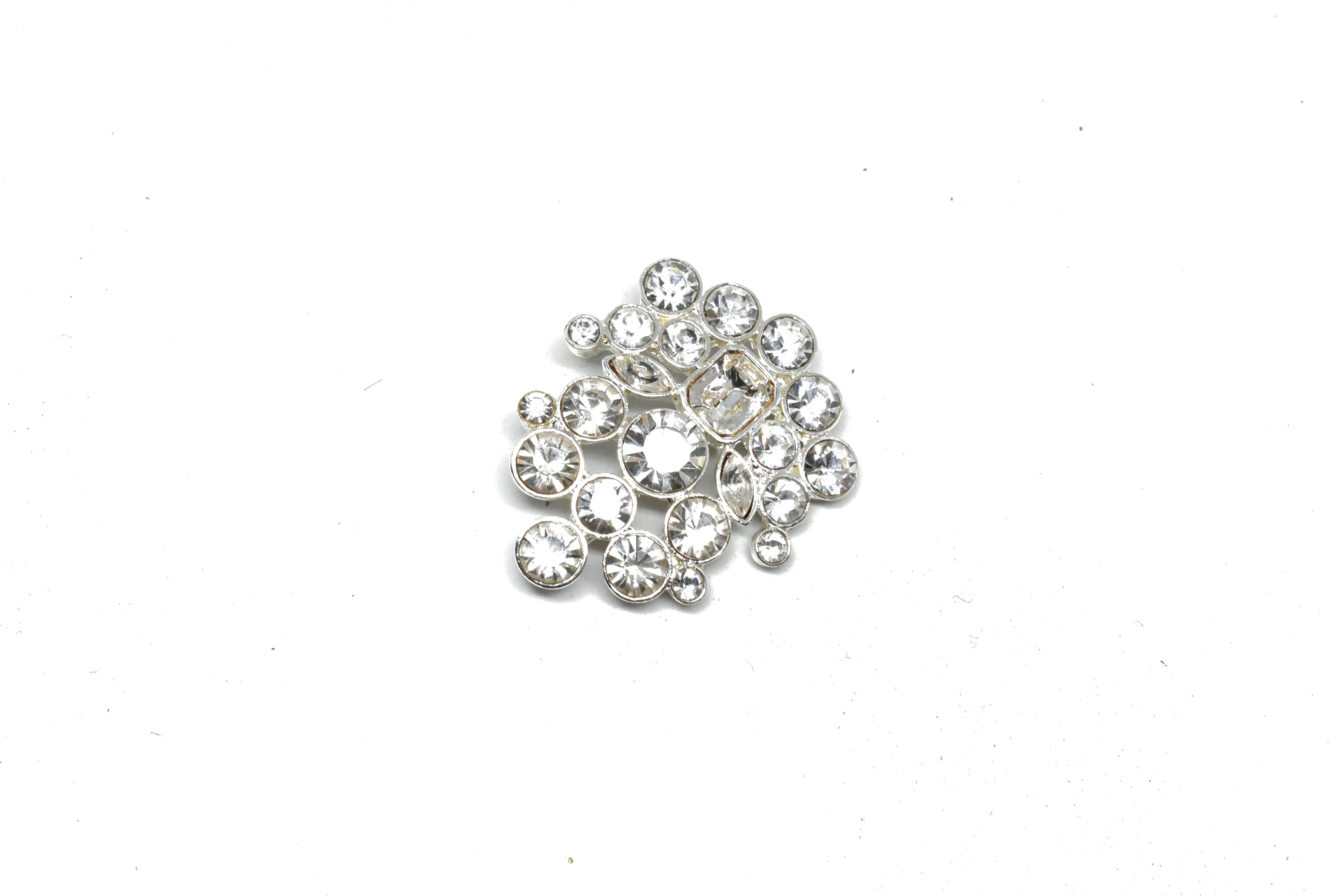 Unique Crystal Rhinestone Brooch 1.75" - 1 Piece