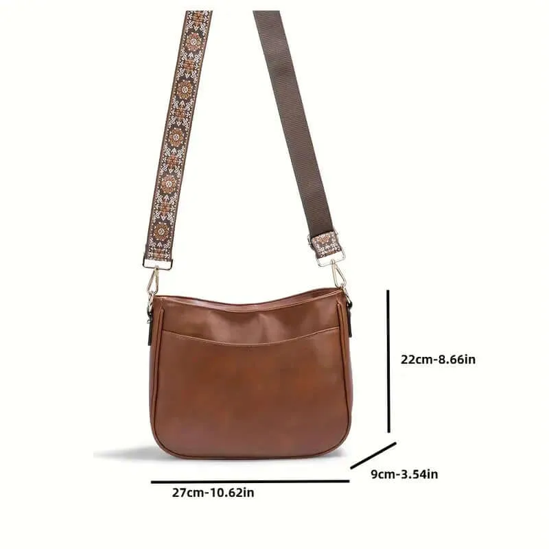 Vera | Vegan Leather Shoulder Bag with Boho Strap