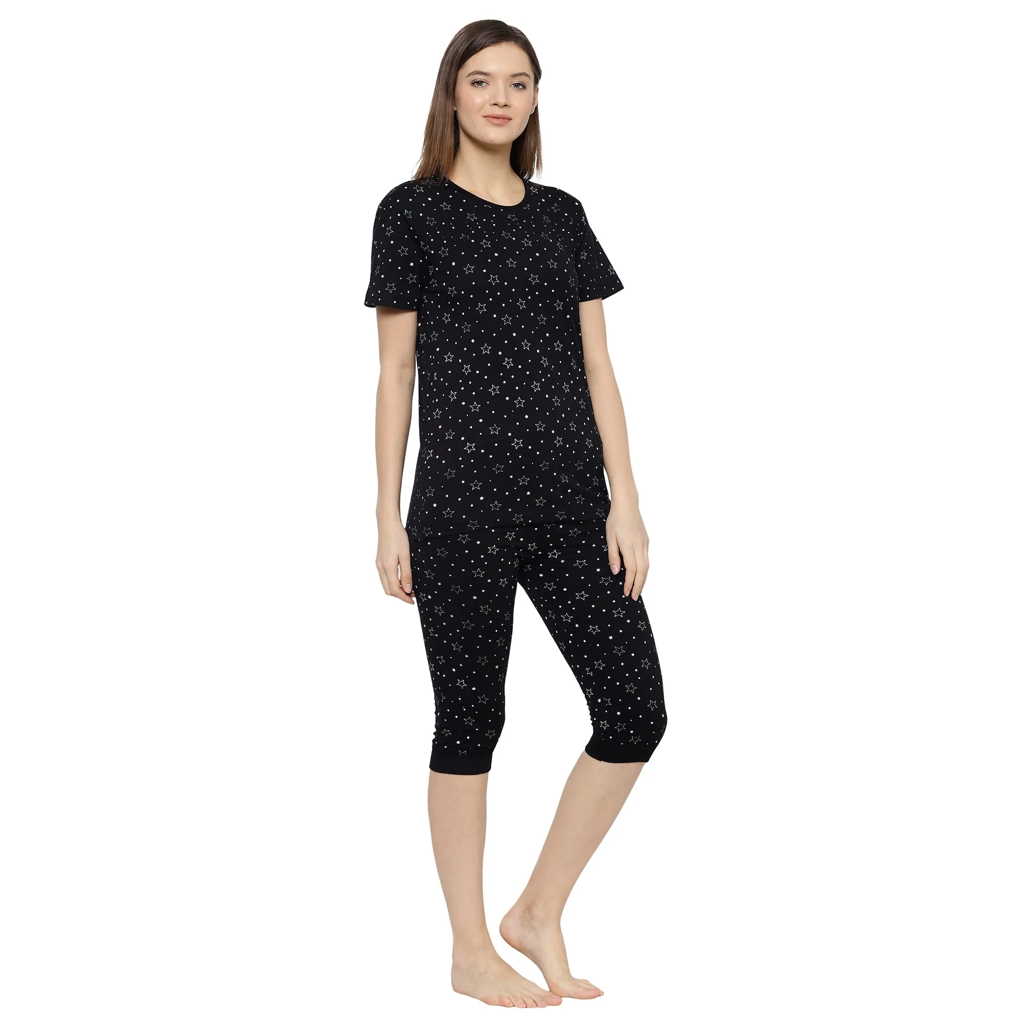 Vimal Jonney Black Women's Night Suit