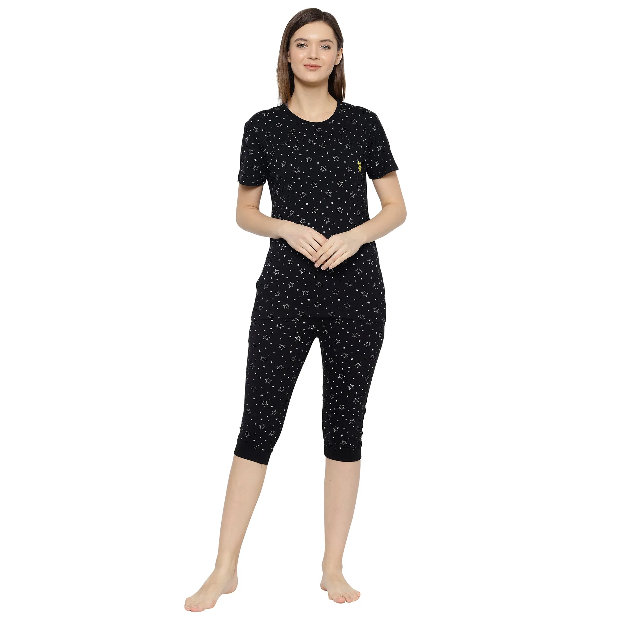 Vimal Jonney Black Women's Night Suit