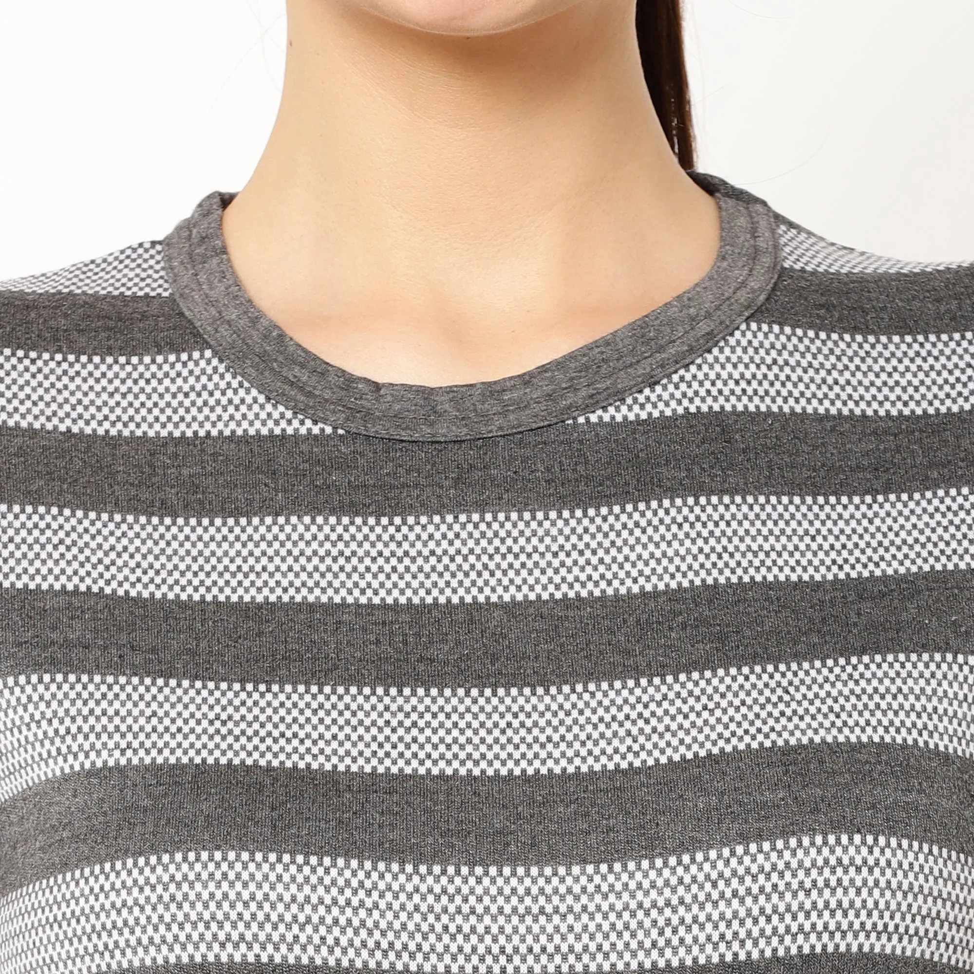 Vimal Jonney Grey Color T-shirt For Women