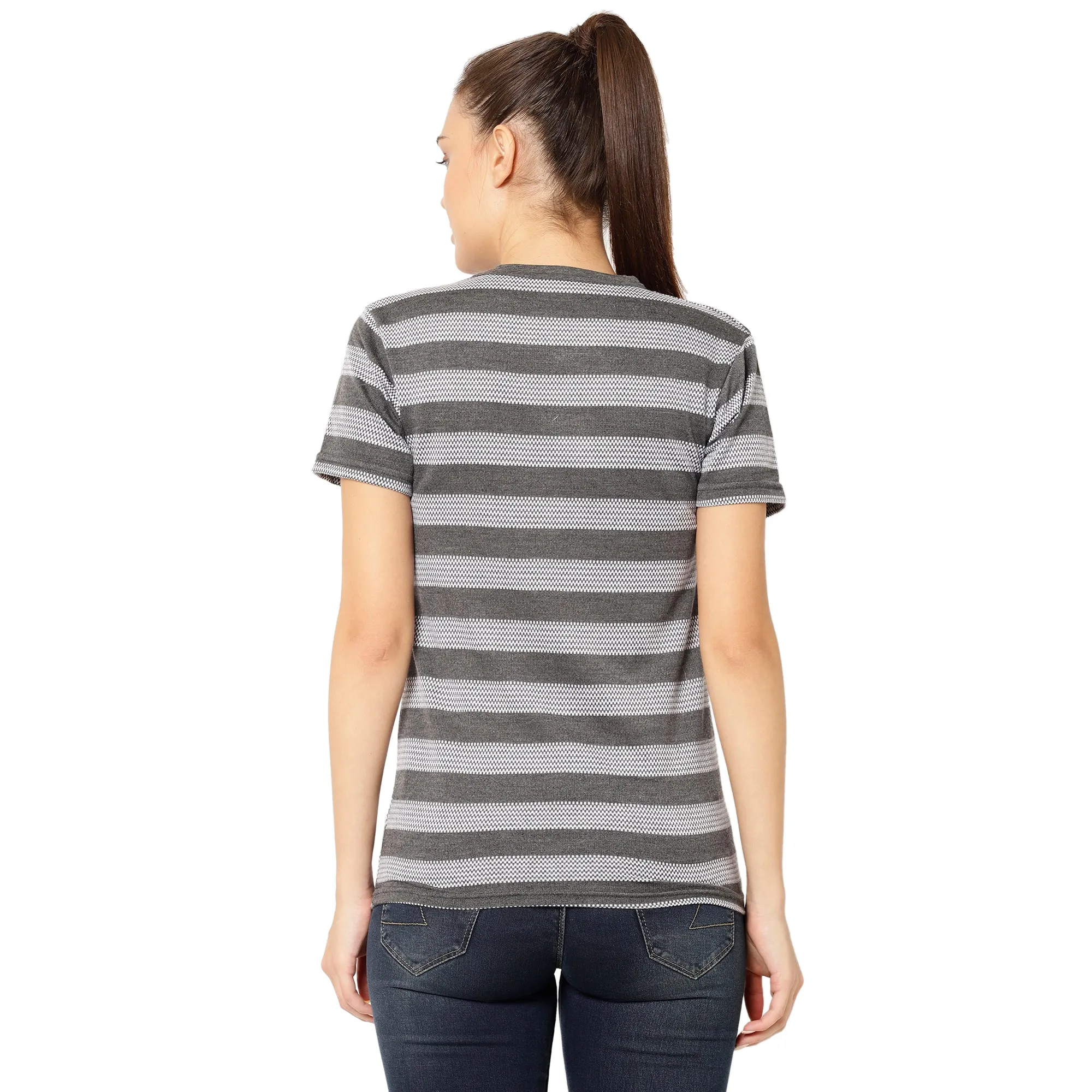 Vimal Jonney Grey Color T-shirt For Women
