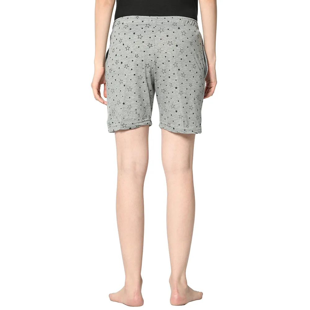 Vimal Jonney Grey Shorts For Women's