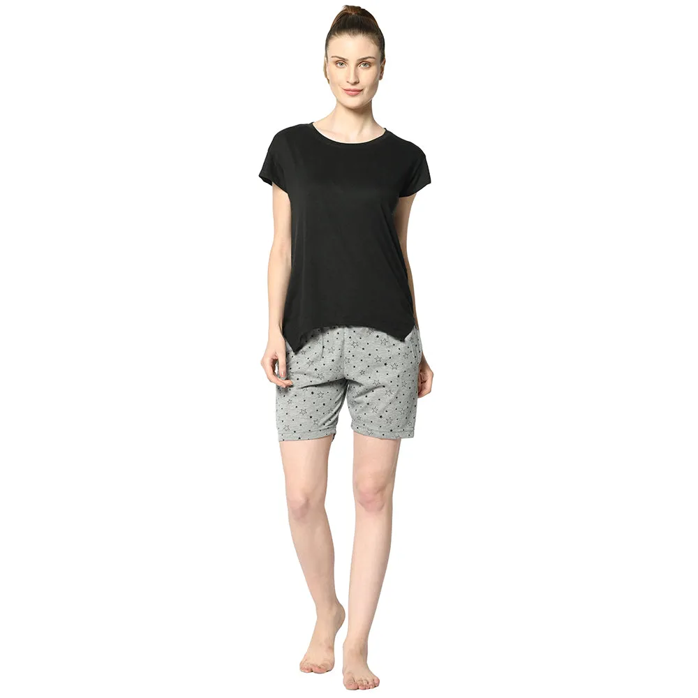 Vimal Jonney Grey Shorts For Women's