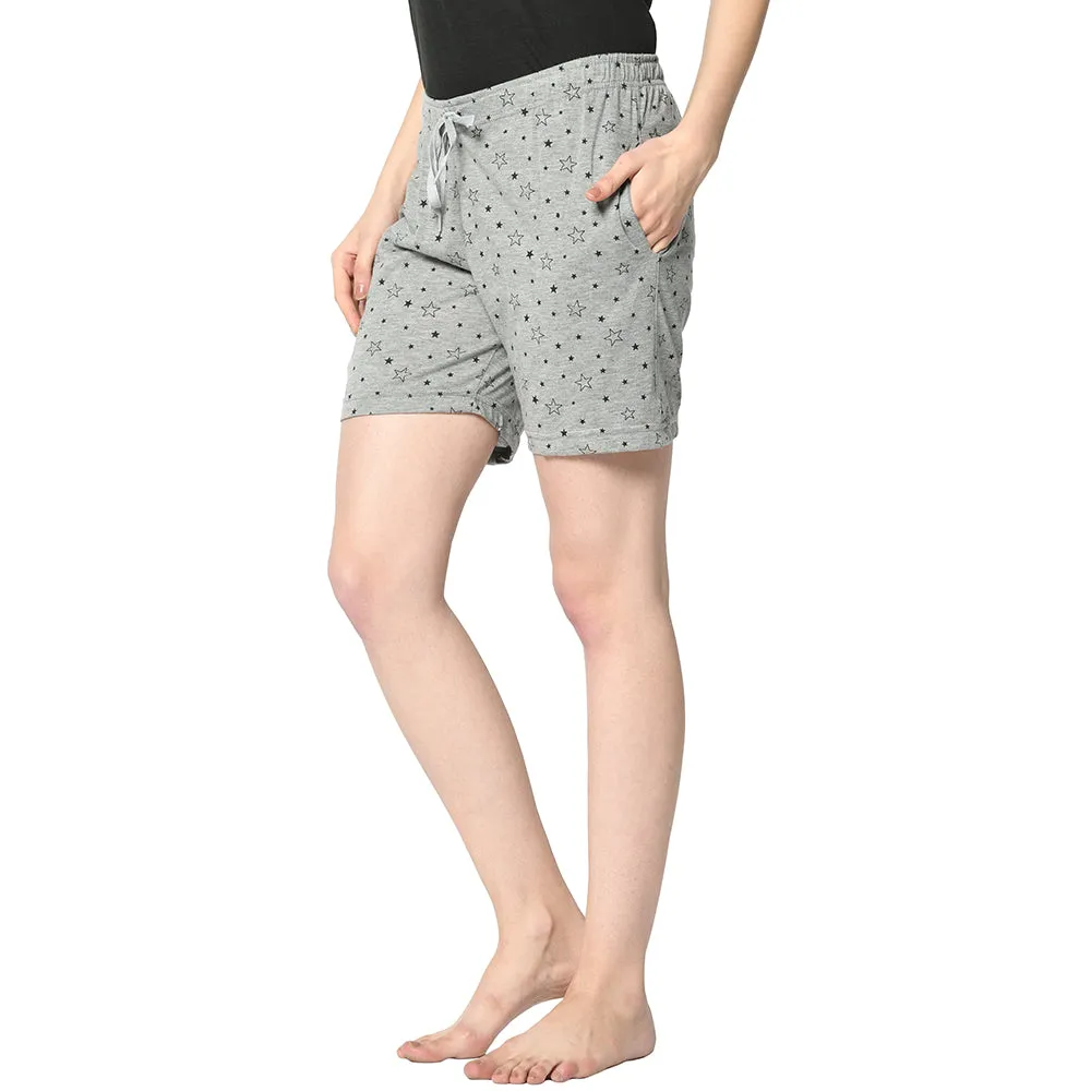 Vimal Jonney Grey Shorts For Women's