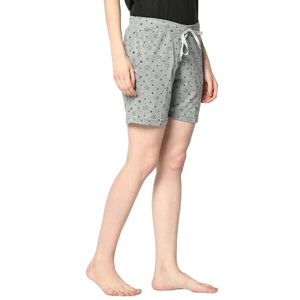Vimal Jonney Grey Shorts For Women's