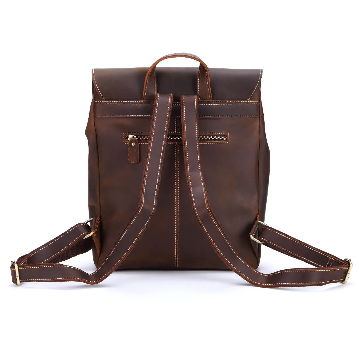 Vintage Soft Full Grain Leather Backpack YG6099