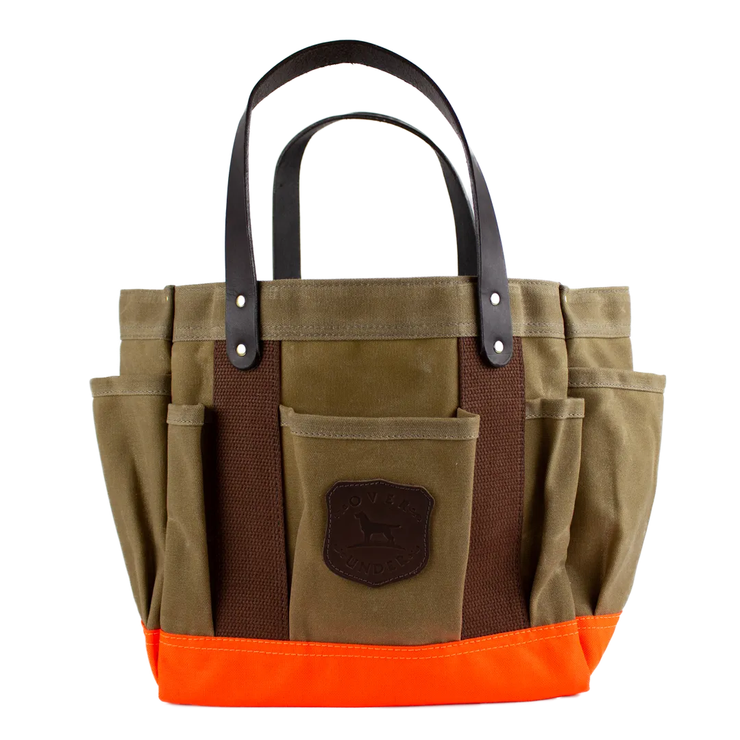 Waxed Rigger's Tote Field Tan/Blaze Orange