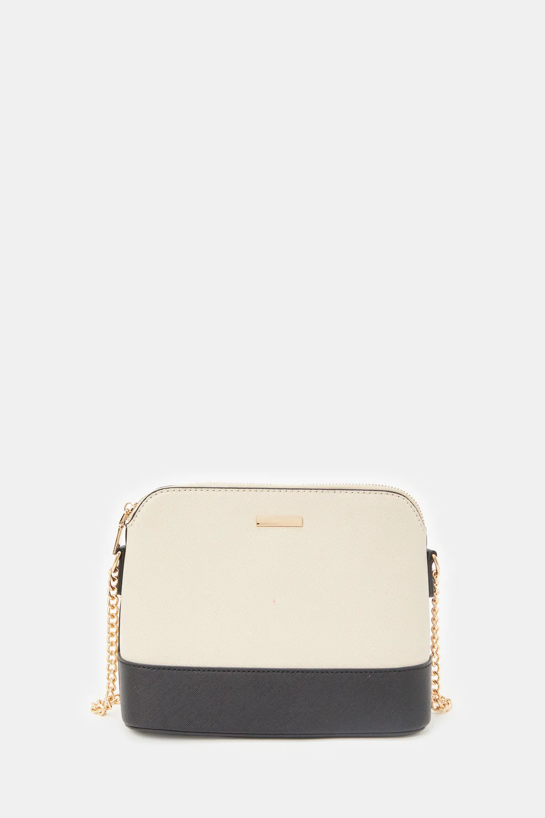 Women Beige Embellished Cross Body Bag